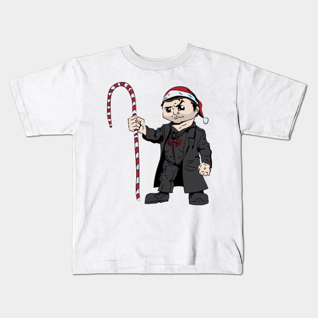 Christmas Matt Kids T-Shirt by Qspark